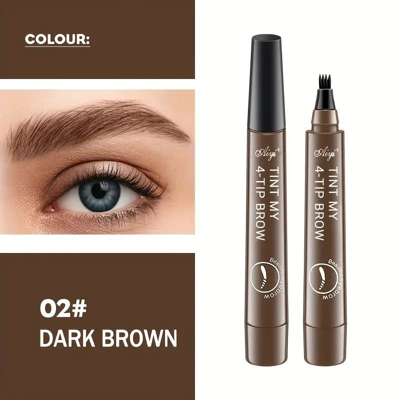 Crayon à sourcils à quatre têtes : longue durée, sans bavures