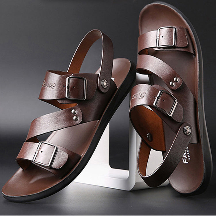 Sandales Hommes cuir Confortable pour été