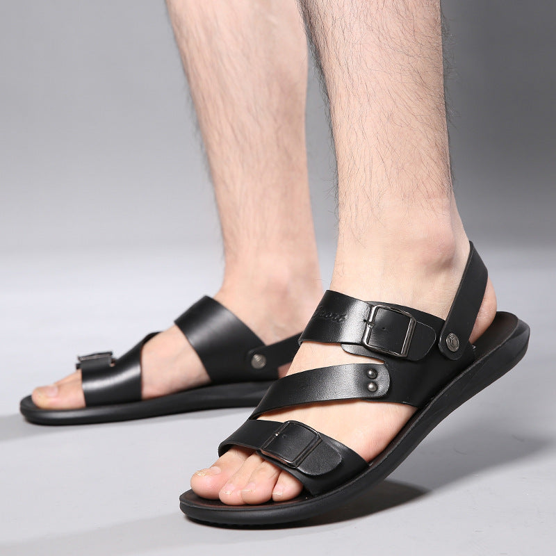 Sandales Hommes cuir Confortable pour été