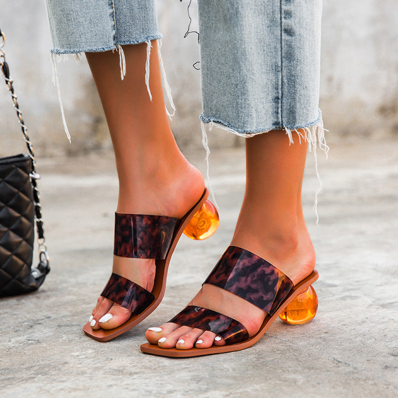 Sandales à talons hauts pour femmes à talon épais