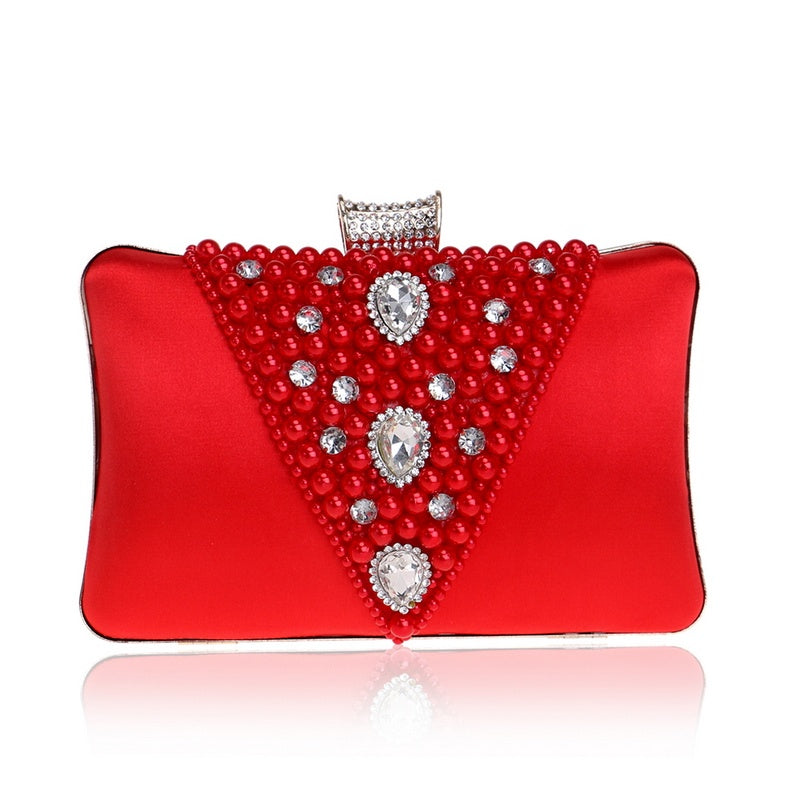 sac de soirée élégante avec perles