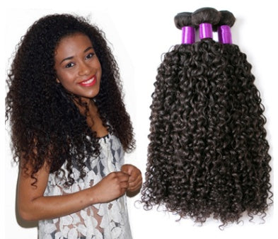 Brésilien vierge cheveux humains Kinky Curly Brésil véritable perruque cheveux rideau