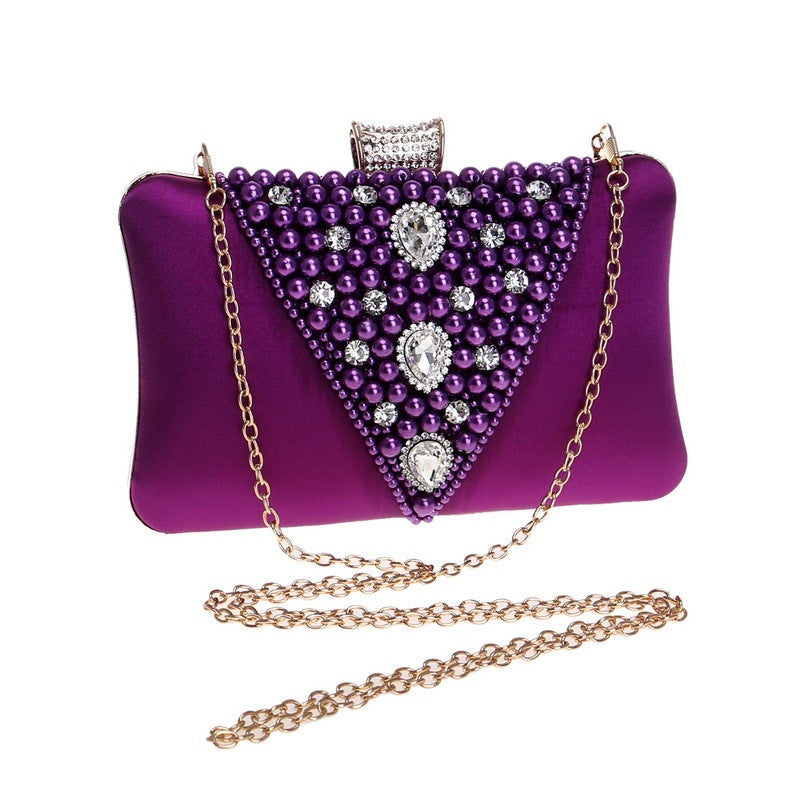 sac de soirée élégante avec perles