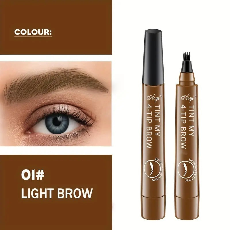 Crayon à sourcils à quatre têtes : longue durée, sans bavures