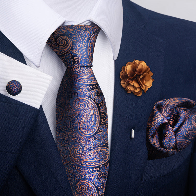 Costume cravate homme Pocket Square Combo 8