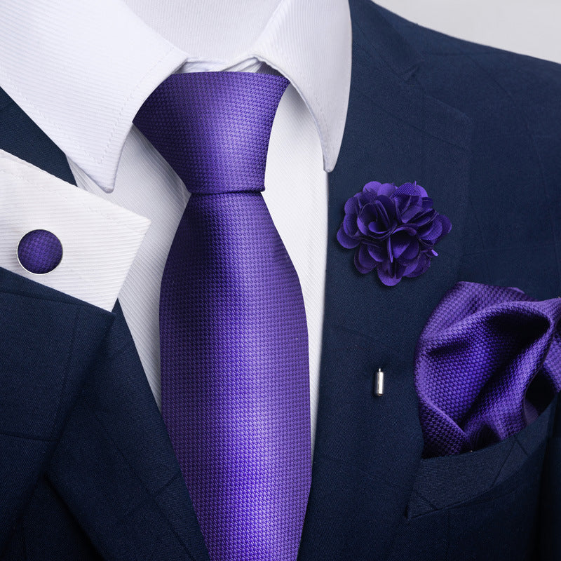 Costume cravate homme Pocket Square Combo 8