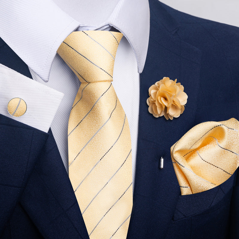 Costume cravate homme Pocket Square Combo 8