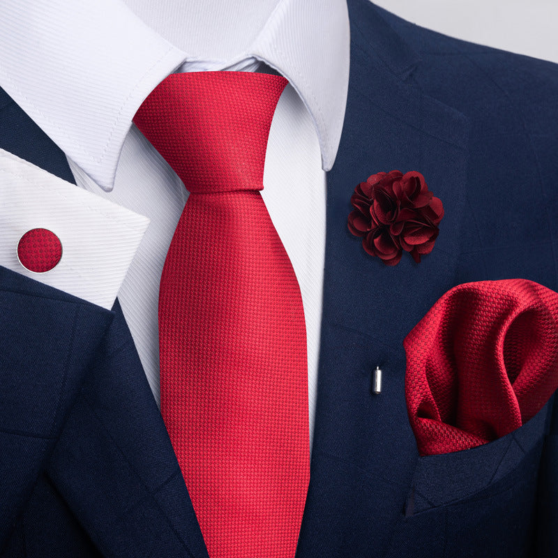 Costume cravate homme Pocket Square Combo 8