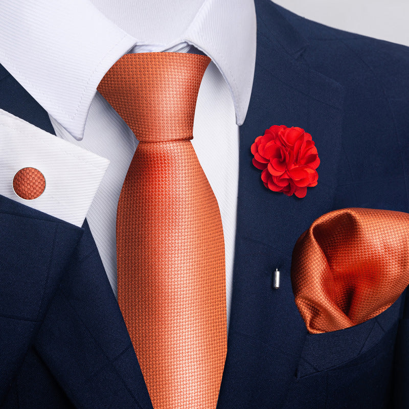 Costume cravate homme Pocket Square Combo 8