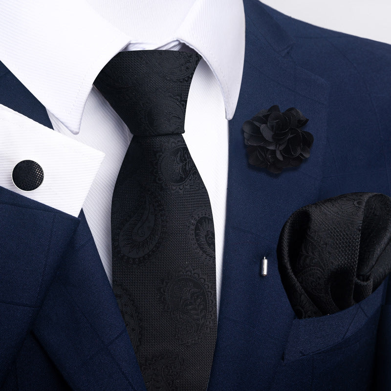 Costume cravate homme Pocket Square Combo 8