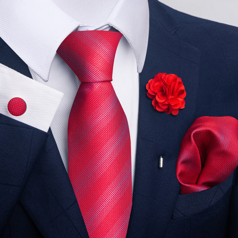 Costume cravate homme Pocket Square Combo 8