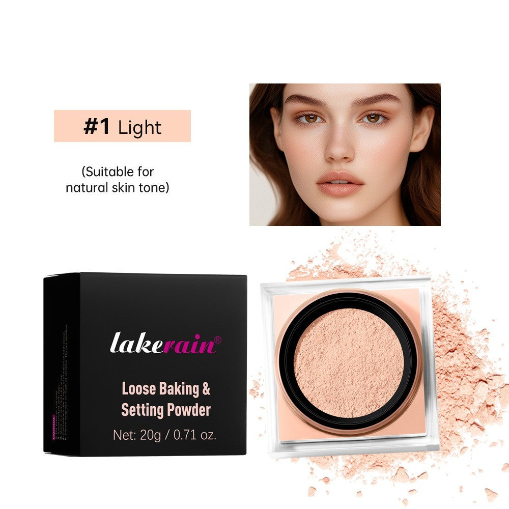 Boîte carrée de finition poudre libre couleur de peau uniforme