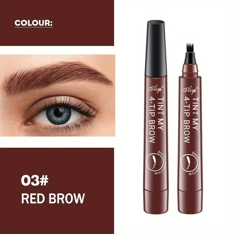 Crayon à sourcils à quatre têtes : longue durée, sans bavures
