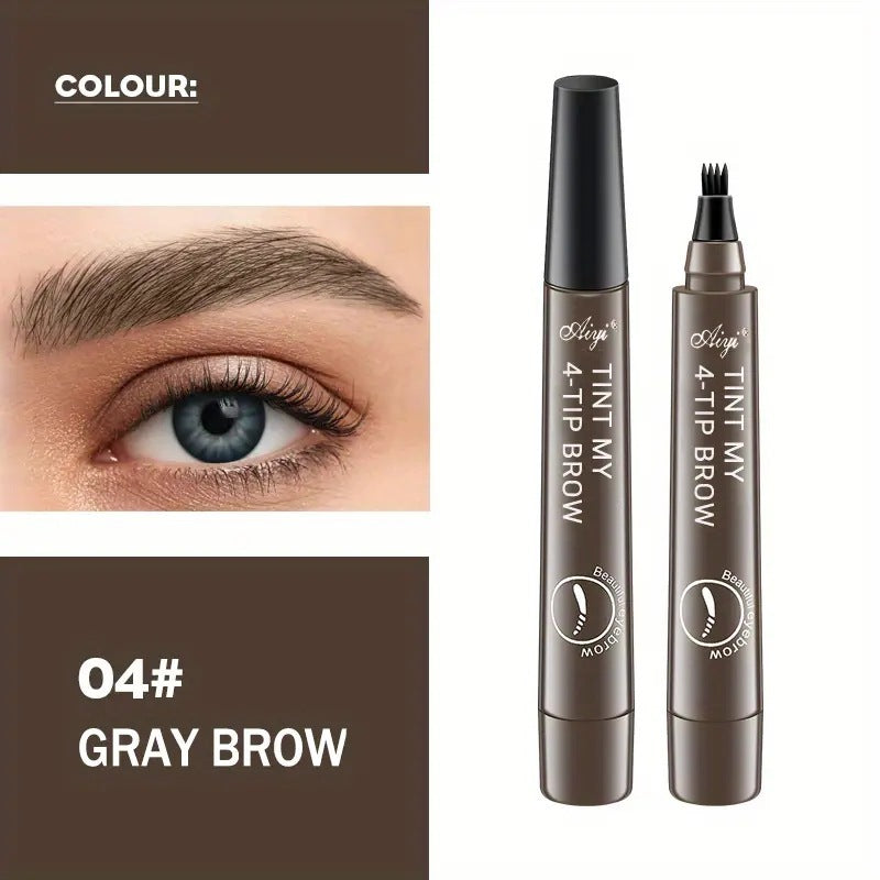 Crayon à sourcils à quatre têtes : longue durée, sans bavures