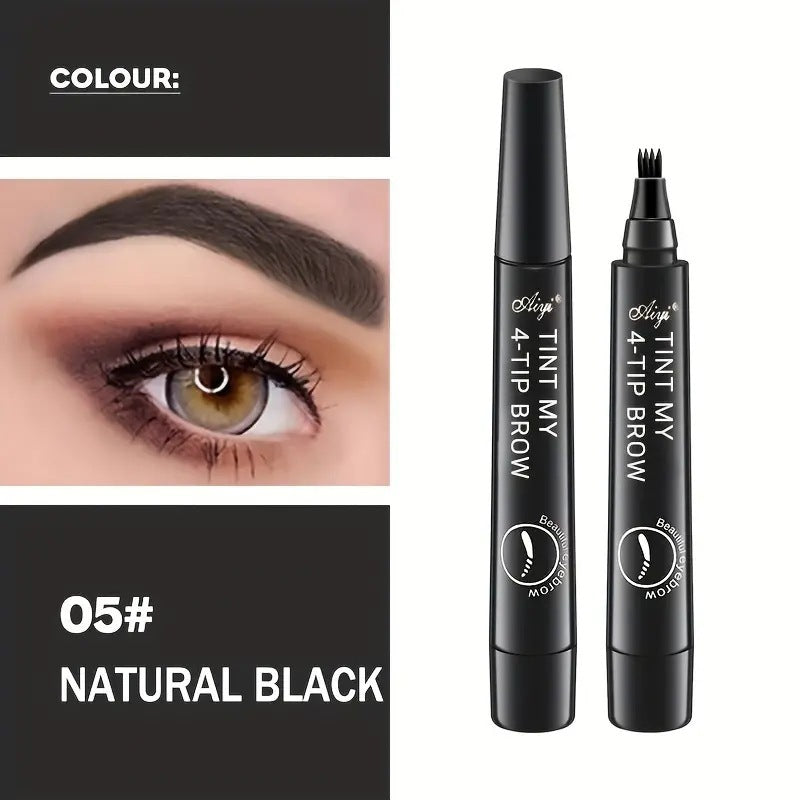 Crayon à sourcils à quatre têtes : longue durée, sans bavures
