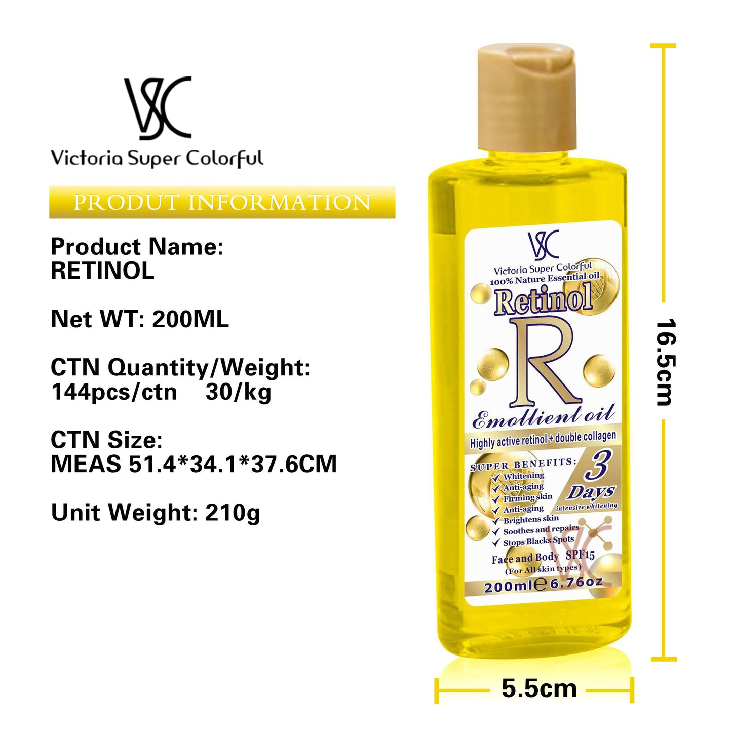 Rétinol Visage Huile Apaisante Corps