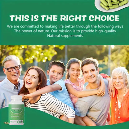 Gélules de Moringa, Pure Moringa  Energy, Metabolisme et Immune Support