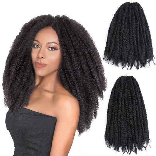 Soie haute température cheveux mi-longs bouclés