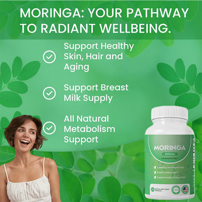 Gélules de Moringa, Pure Moringa  Energy, Metabolisme et Immune Support