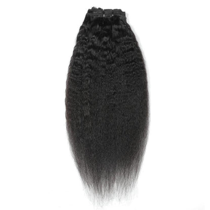 Kinky Straight Clip In Extensions de cheveux humains naturels