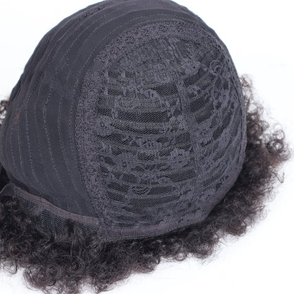 Perruques Courtes Cheveux Humains Afro Kinky Curly