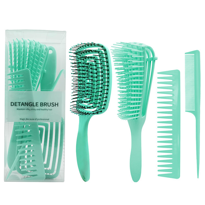 Peigne à huit griffes Ensemble de peignes multifonctionnels Creux Coiffure