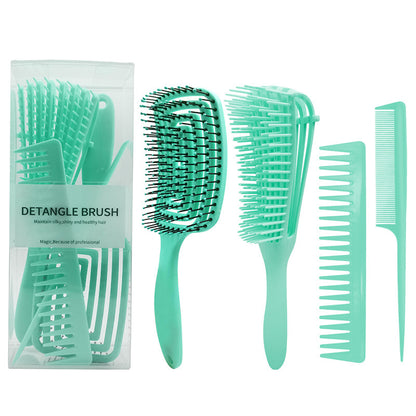 Peigne à huit griffes Ensemble de peignes multifonctionnels Creux Coiffure