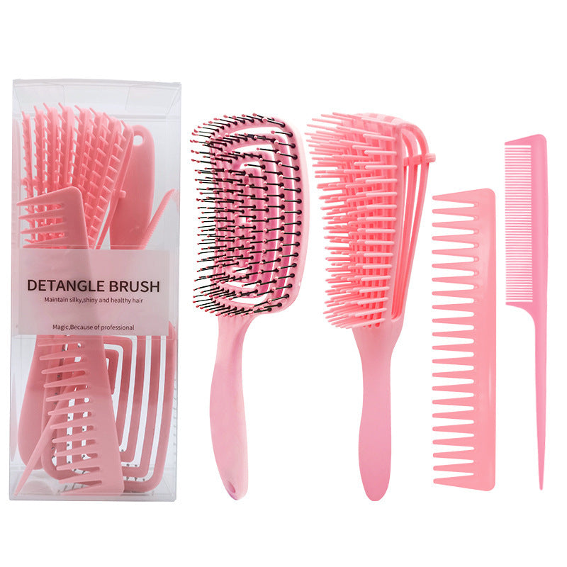 Peigne à huit griffes Ensemble de peignes multifonctionnels Creux Coiffure