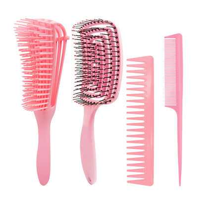 Peigne à huit griffes Ensemble de peignes multifonctionnels Creux Coiffure