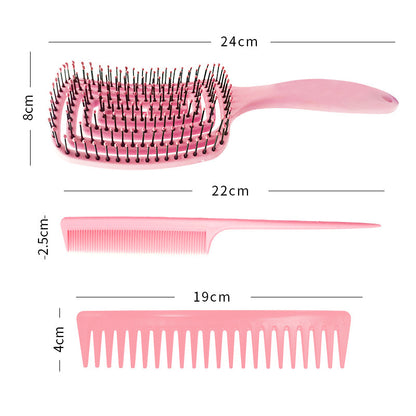 Peigne à huit griffes Ensemble de peignes multifonctionnels Creux Coiffure