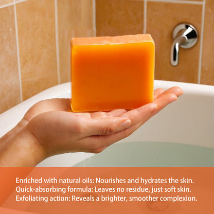 Savon à l’acide kojique de curcuma et de vitamine C