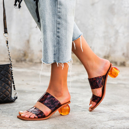 Sandales à talons hauts pour femmes à talon épais