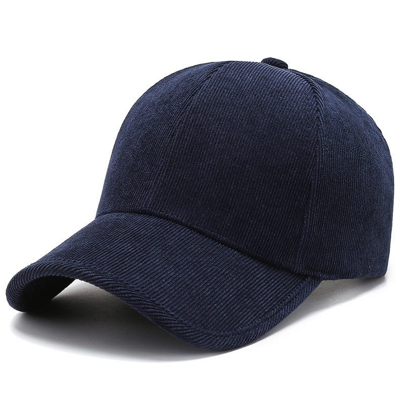 Casquette en velours côtelé quatre saisons Casual Tout assort