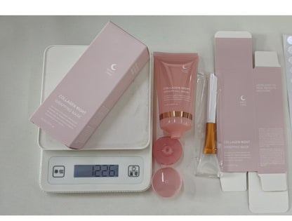 Masque de nuit pour le visage Masque enveloppant au collagène Ingrédients naturels Raffermissant Élasticité et hydratation Anti-rides Pour les soins de la peau