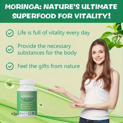 Gélules de Moringa, Pure Moringa  Energy, Metabolisme et Immune Support