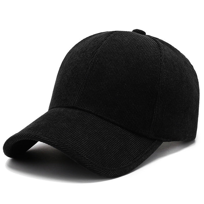 Casquette en velours côtelé quatre saisons Casual Tout assort