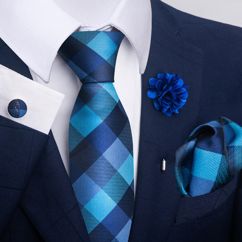 Costume cravate homme Pocket Square Combo 8