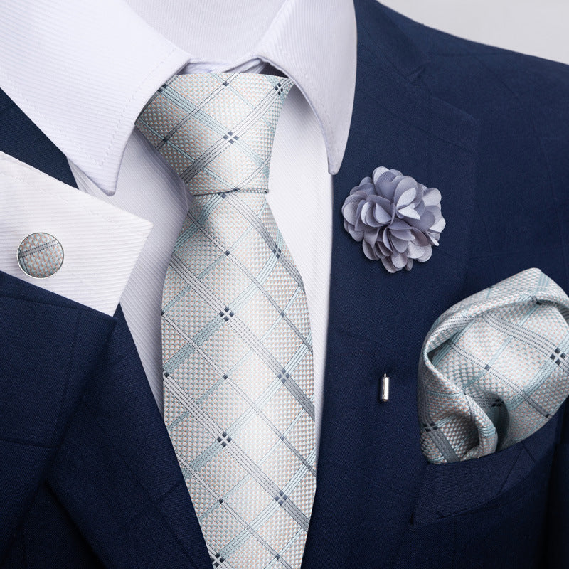 Costume cravate homme Pocket Square Combo 8