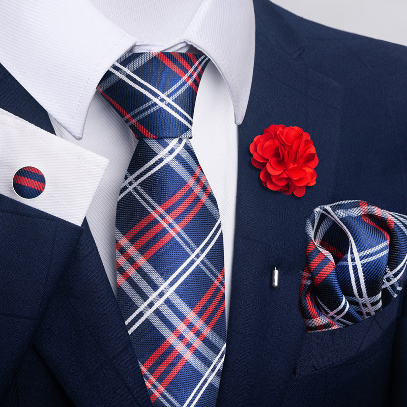 Costume cravate homme Pocket Square Combo 8