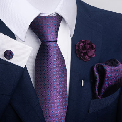 Costume cravate homme Pocket Square Combo 8