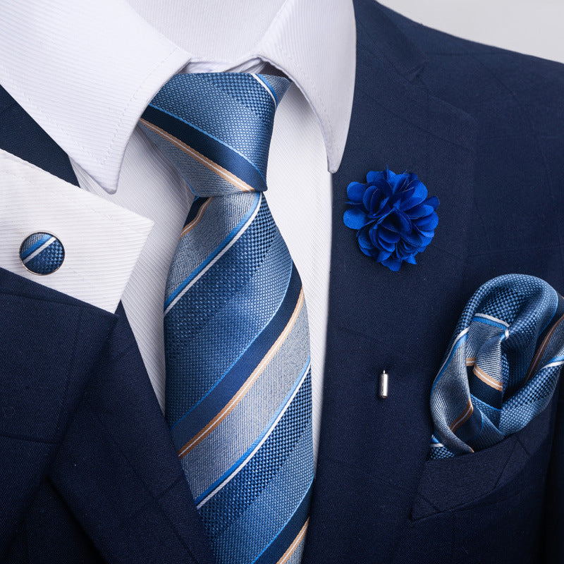 Costume cravate homme Pocket Square Combo 8