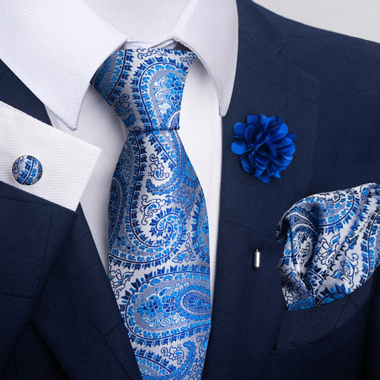 Costume cravate homme Pocket Square Combo 8