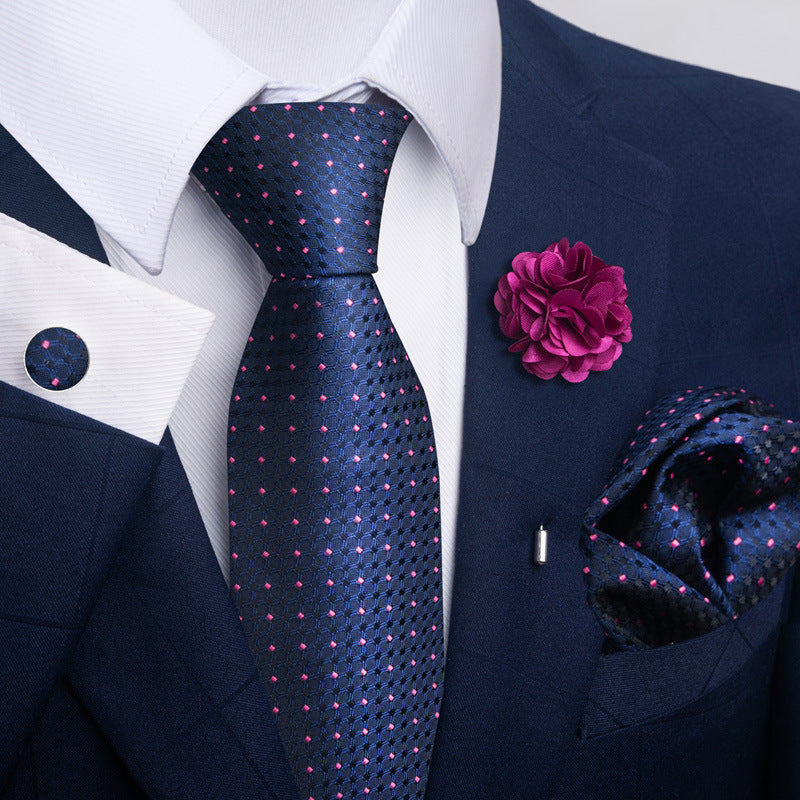 Costume cravate homme Pocket Square Combo 8