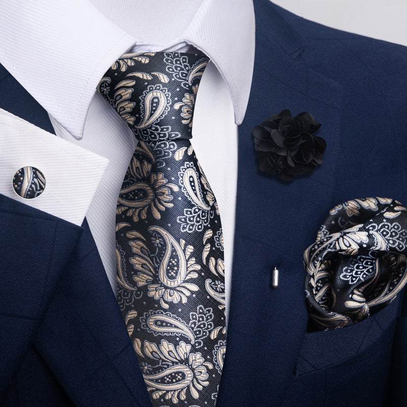 Costume cravate homme Pocket Square Combo 8