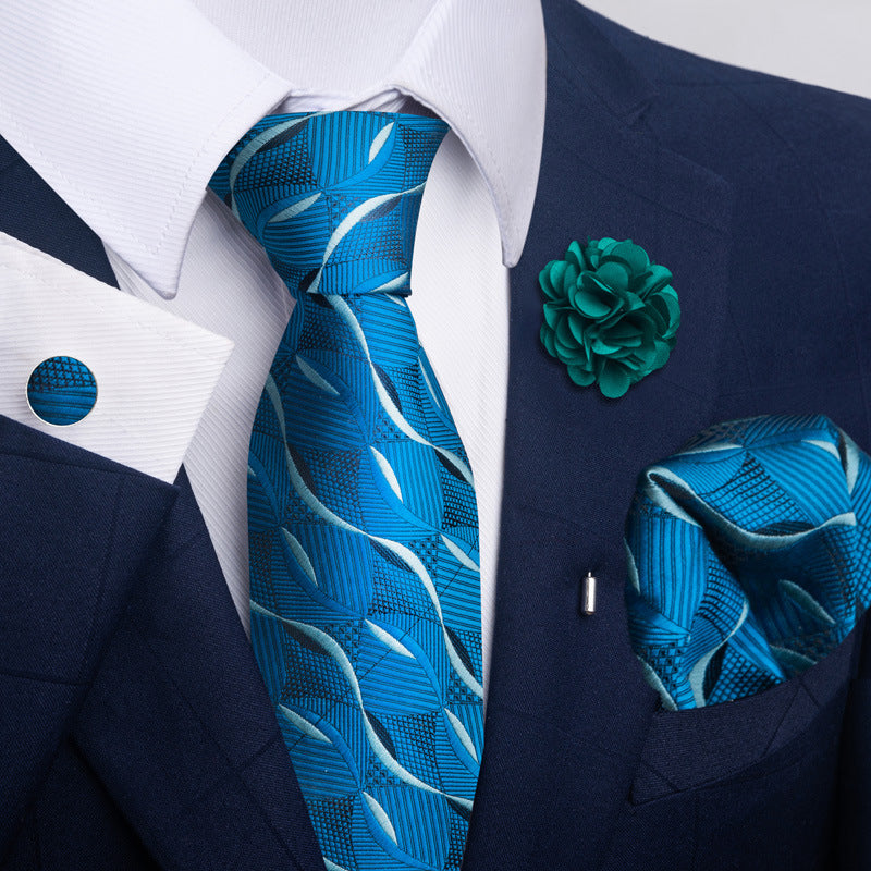 Costume cravate homme Pocket Square Combo 8