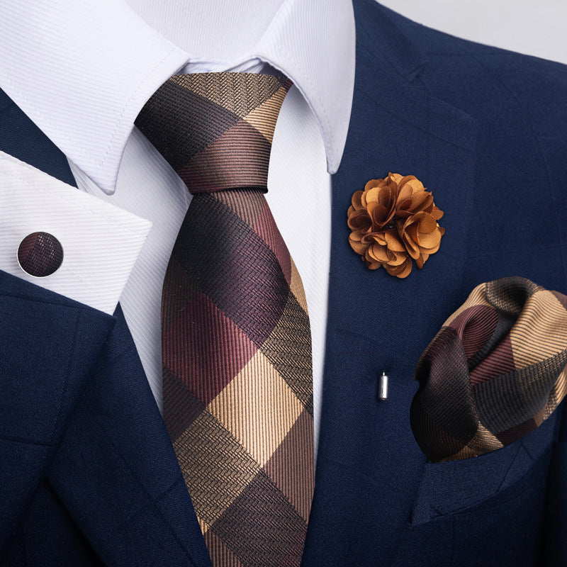 Costume cravate homme Pocket Square Combo 8