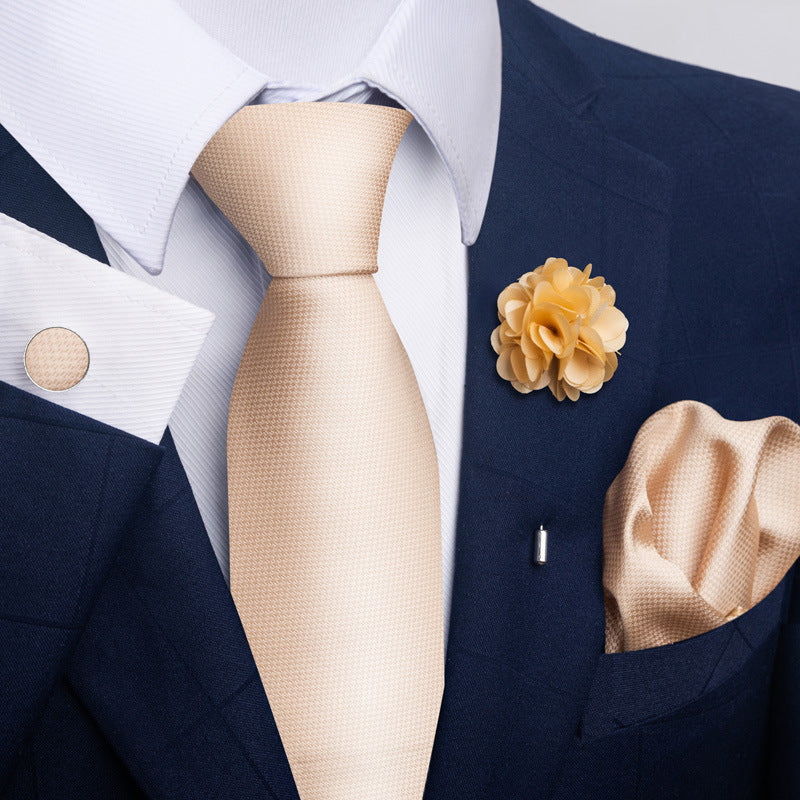 Costume cravate homme Pocket Square Combo 8