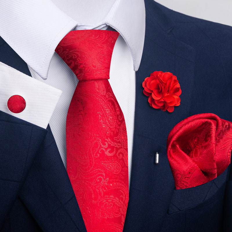 Costume cravate homme Pocket Square Combo 8