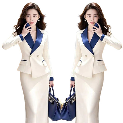 Haute Qualité tailleur  Femmes Jupe  et veste 2 pieces