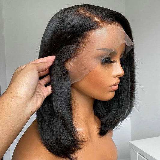 134 perruque de cheveux humains en dentelle frontale complète